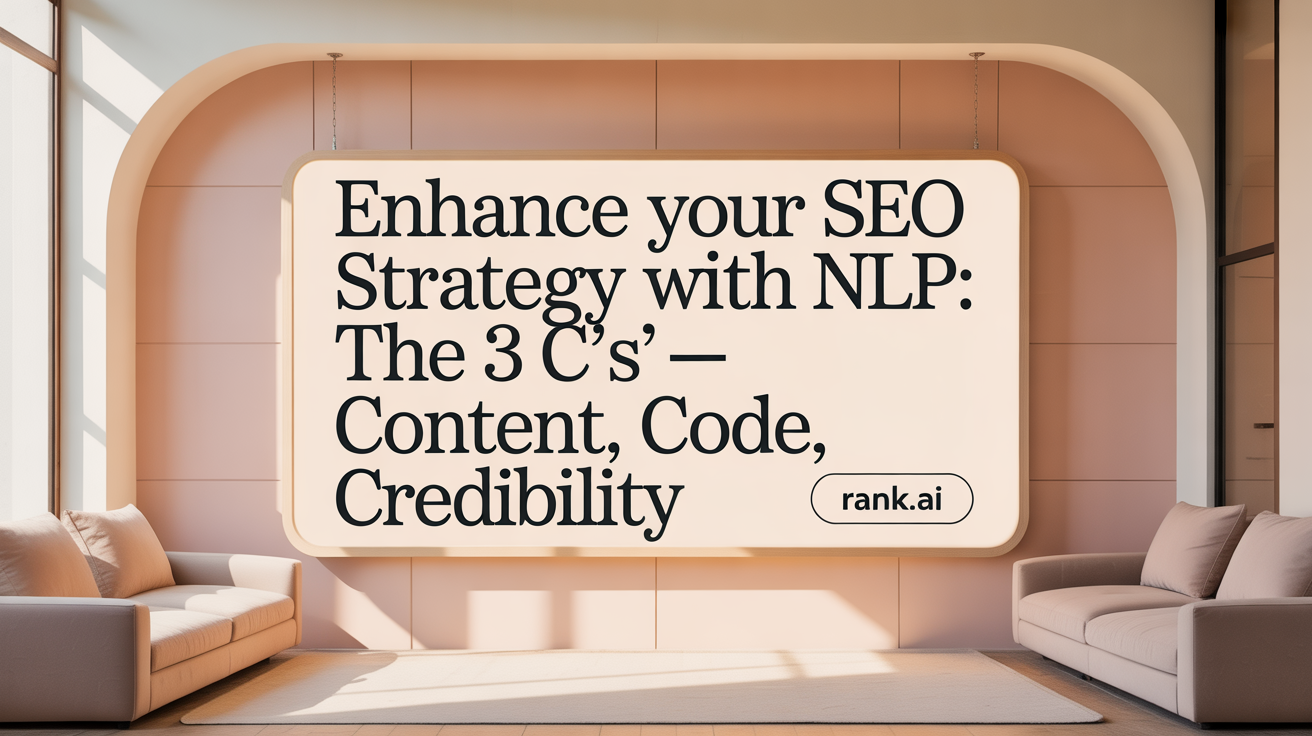 Enhance Your SEO Strategy with NLP: The 3 C's — Content, Code, Credibility