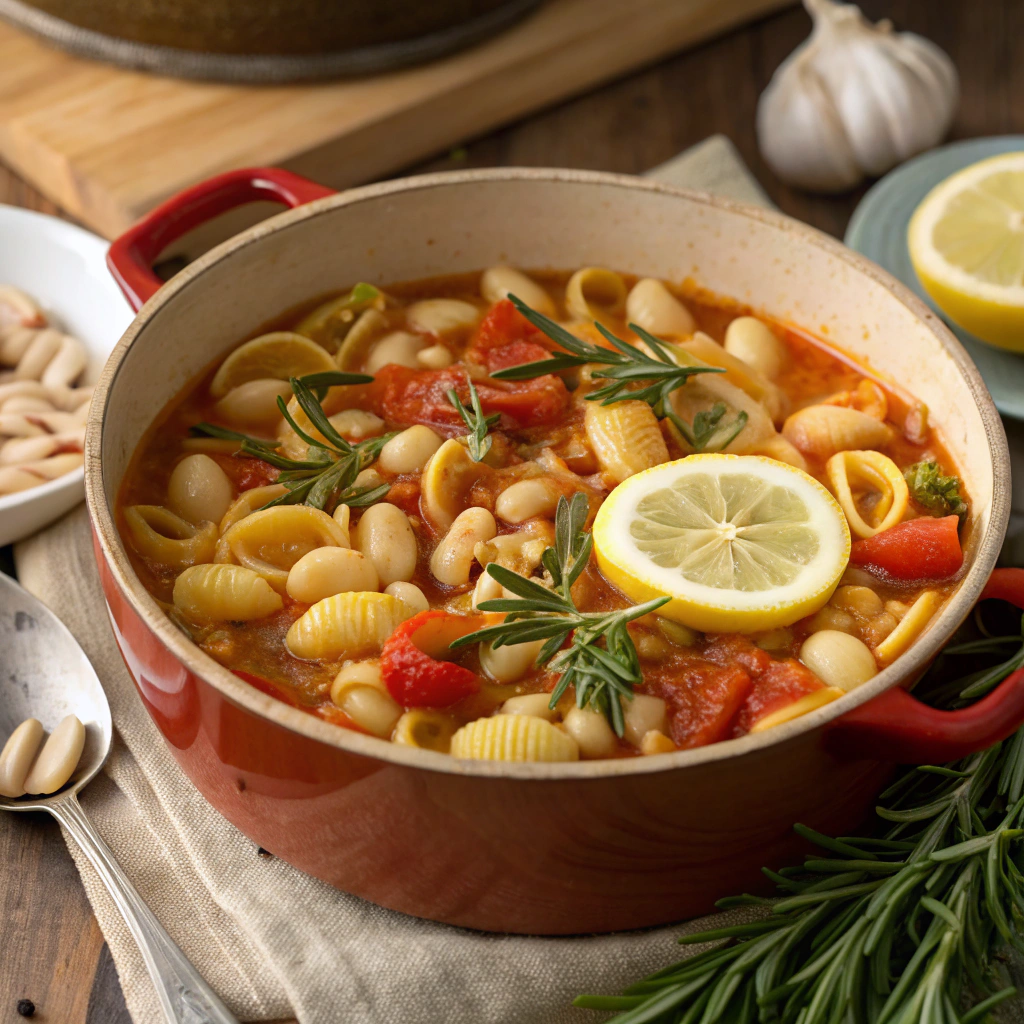 Italian White Bean and Pasta Stew Ingredients