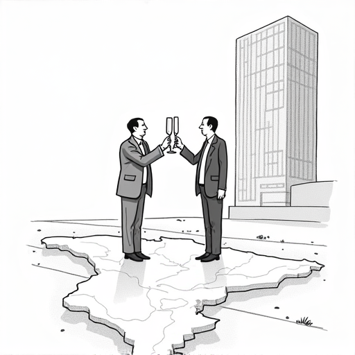 Congo and Rwanda Sign U.S.-Facilitated Peace Deal single-panel cartoon