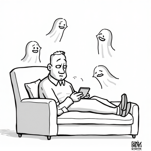 Google's Gemini to Assist with Messaging Apps from July 2025 single-panel cartoon