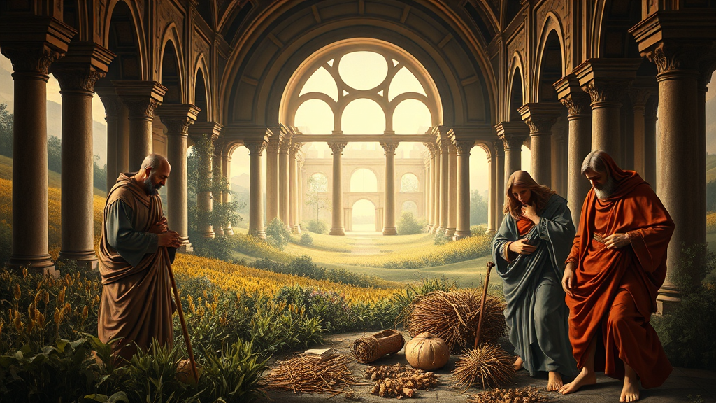 협력과 지혜로 주택시장을 바라보는 상징적 이미지