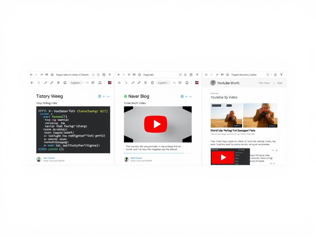 플랫폼별 블로그에 쇼츠 삽입하는 실전 팁