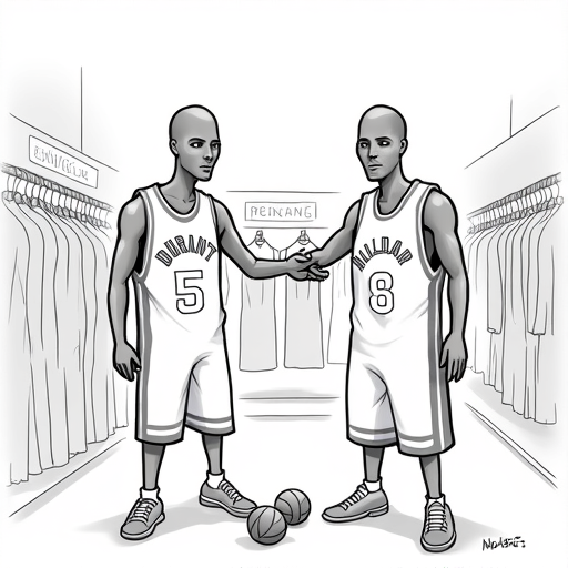NBA Teams Make Major Trades Ahead of Draft single-panel cartoon