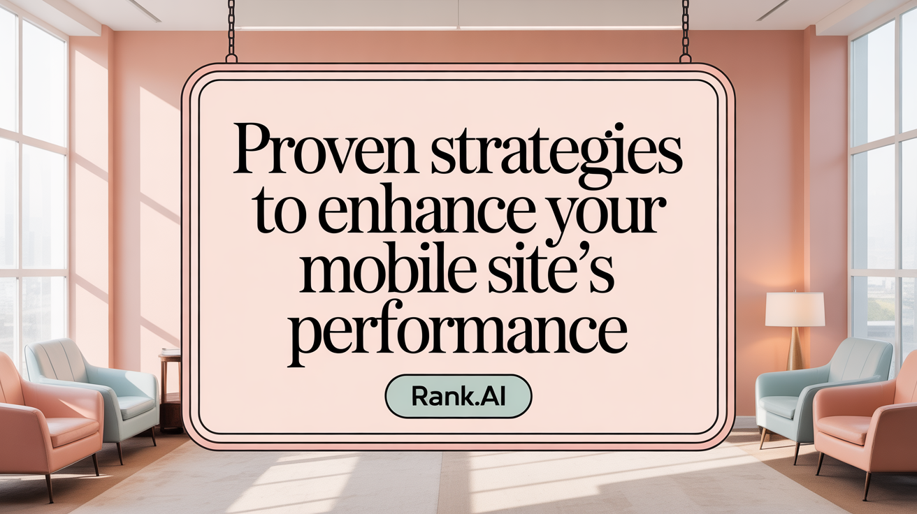 Proven Strategies to Enhance Your Mobile Site’s Performance