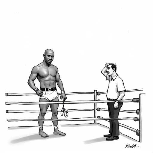 Jon Jones Shocks MMA World with UFC Announcement single-panel cartoon