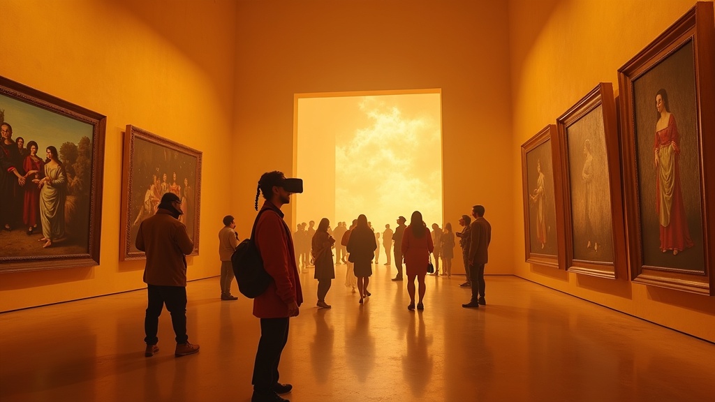 Ilustración de la tecnología VR aplicada a la obra 'Las Meninas' para el evento del Prado en Buenos Aires.