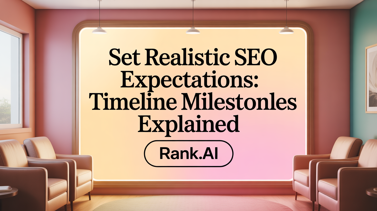 Set Realistic SEO Expectations: Timeline Milestones Explained