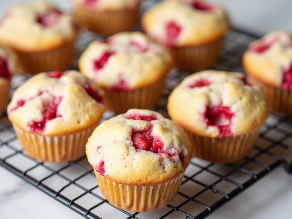Testing Strawberry Muffins