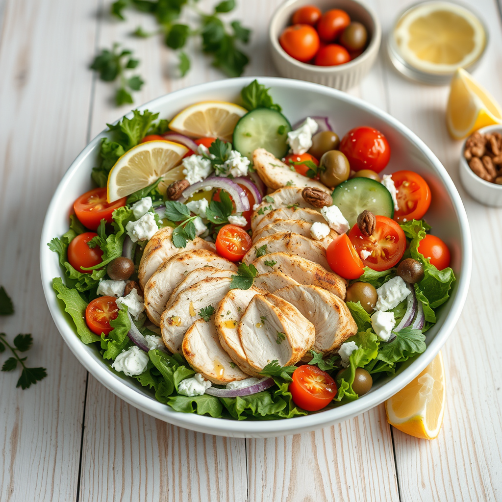 닭가슴살 & 올리브 오일 지중해 샐러드