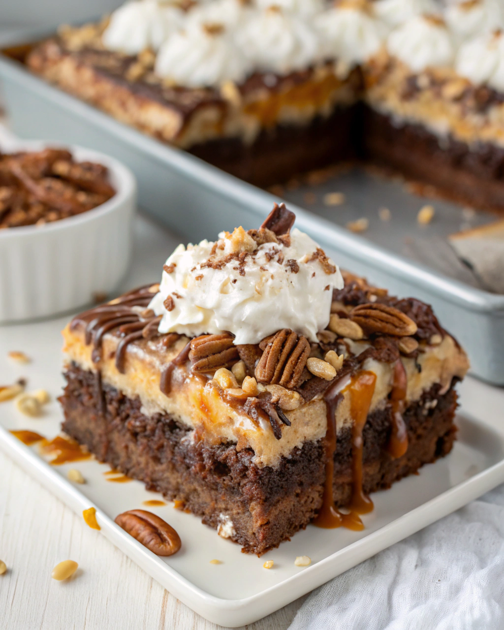 German Chocolate Poke Cake Ingredients