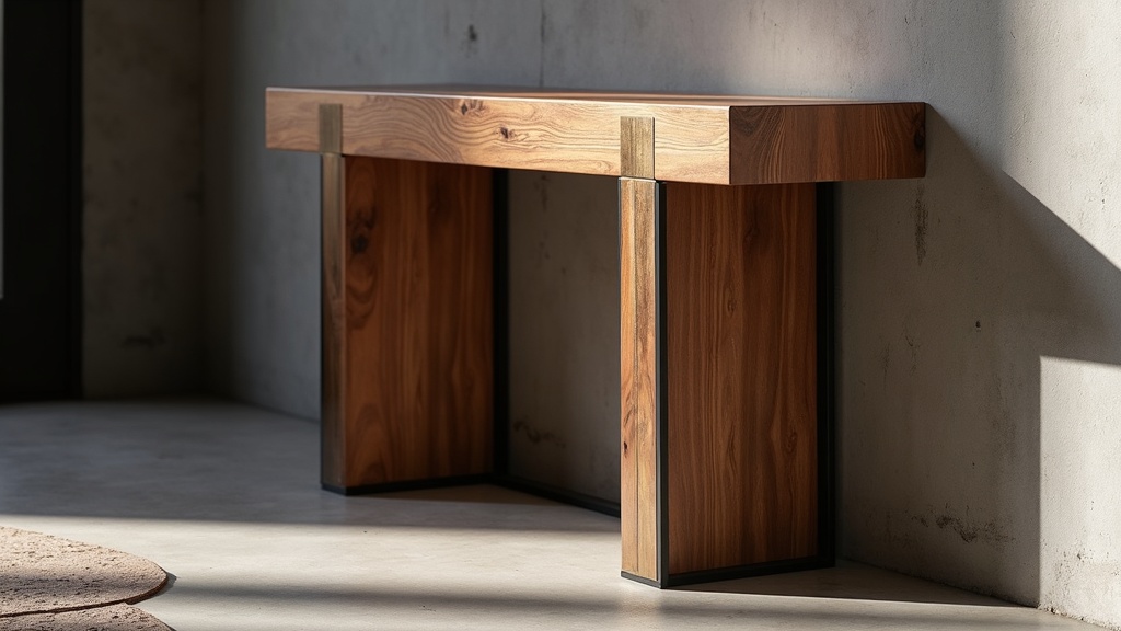 Консольный стол в стиле лофт: идеальное узкое решение для вашего интерьера прихожей и спальни!