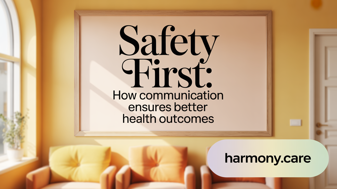 Safety First: How Communication Ensures Better Health Outcomes