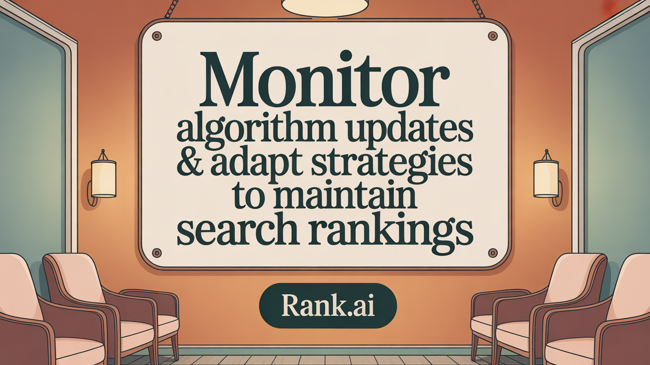 Monitor Algorithm Changes &amp; Adapt Strategies to Maintain Search Rankings