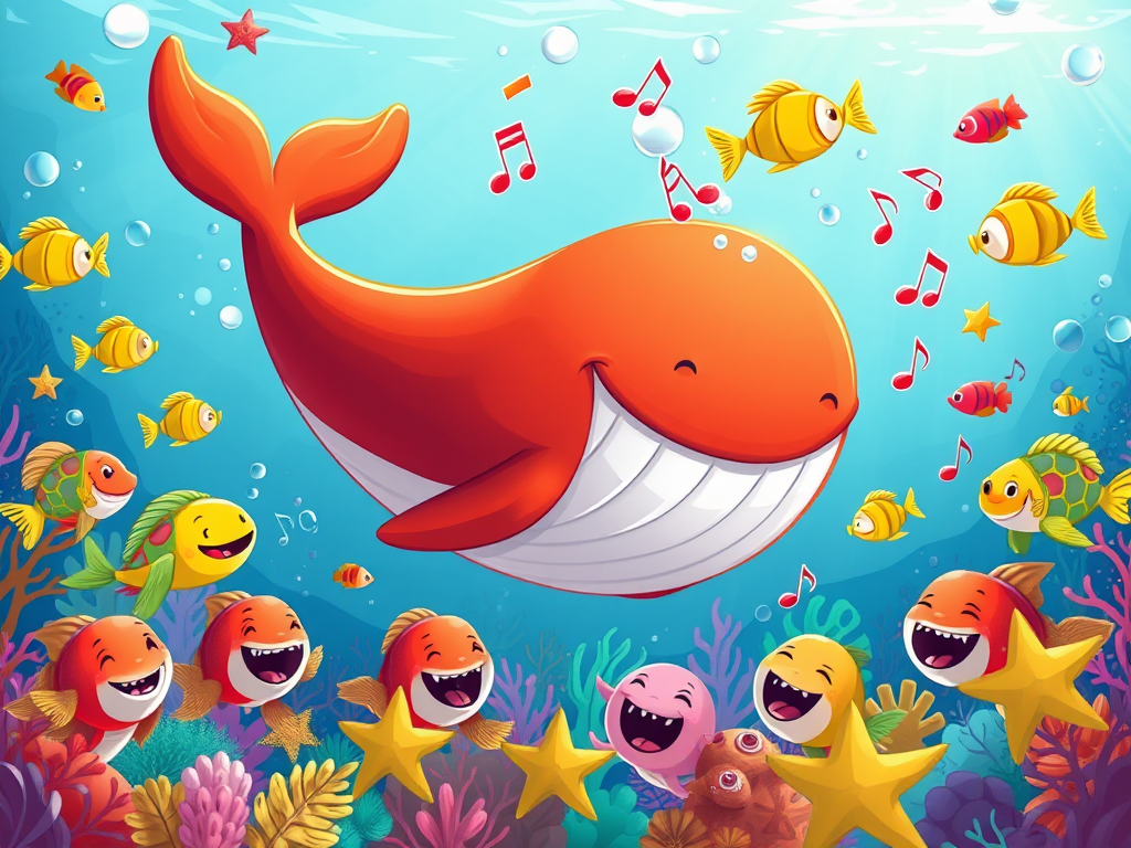 Tommy the Tomato Whale's Singing Splash