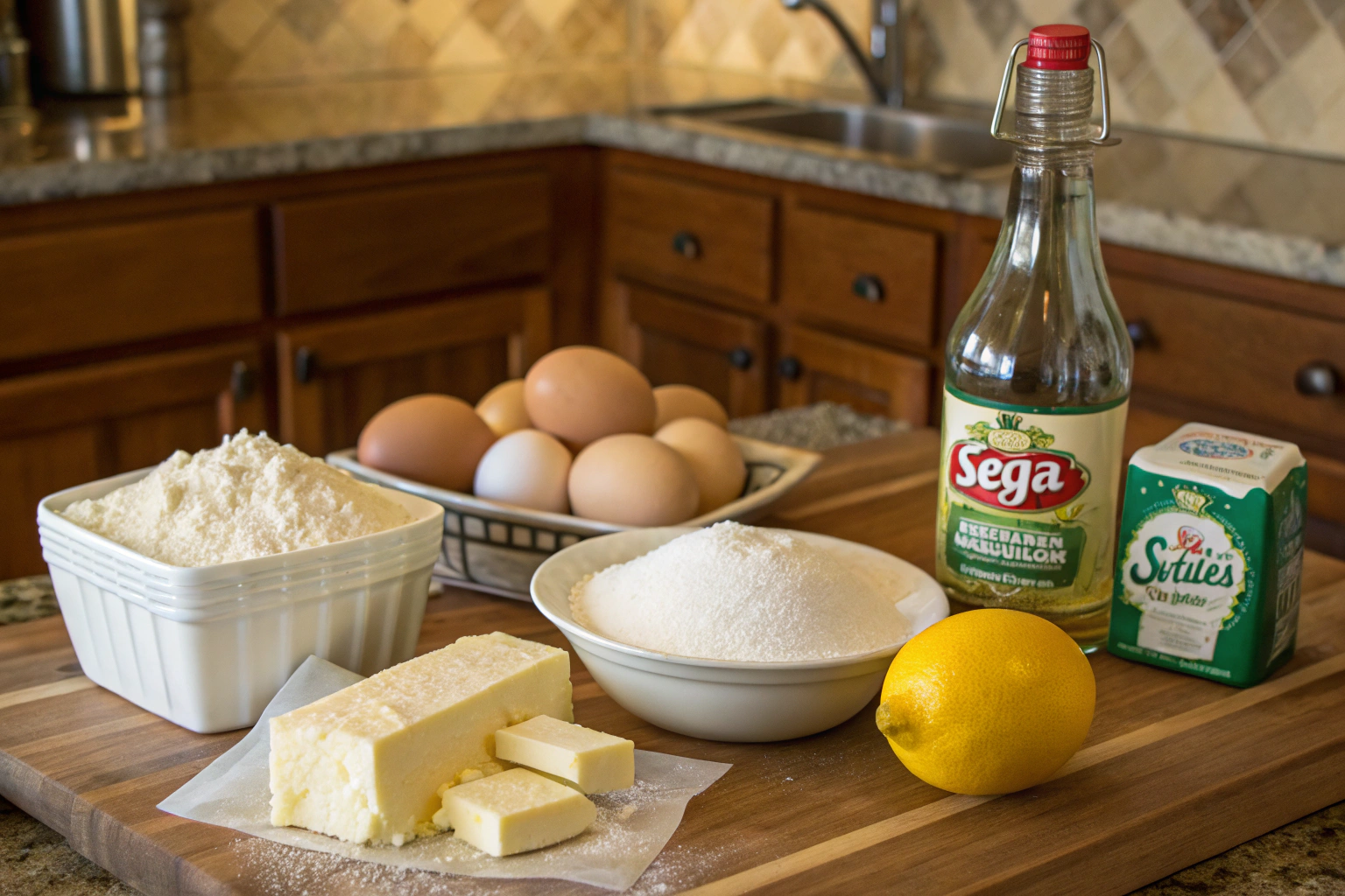Seven Up Pound Cake ngredients