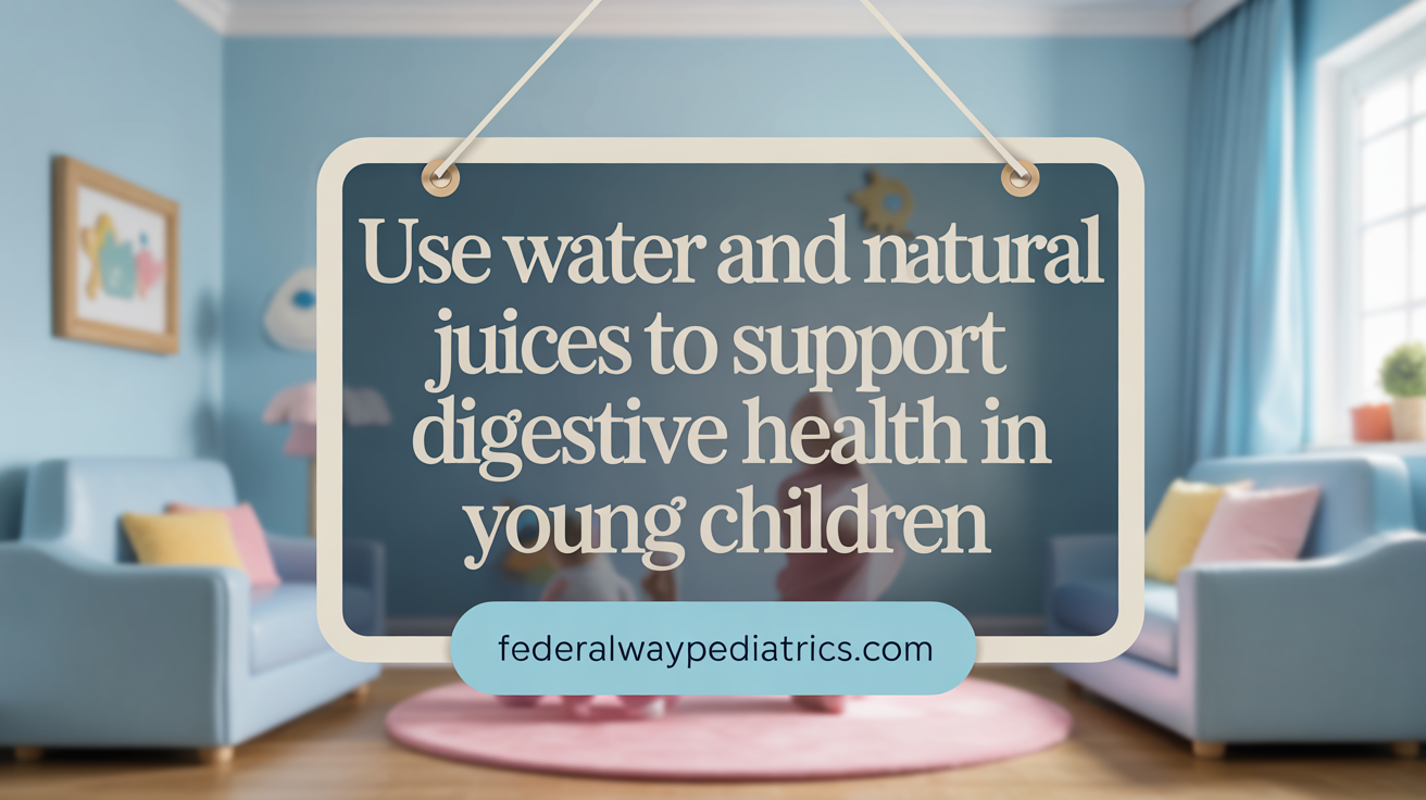 Use Water and Natural Juices to Ease Constipation in Young Children