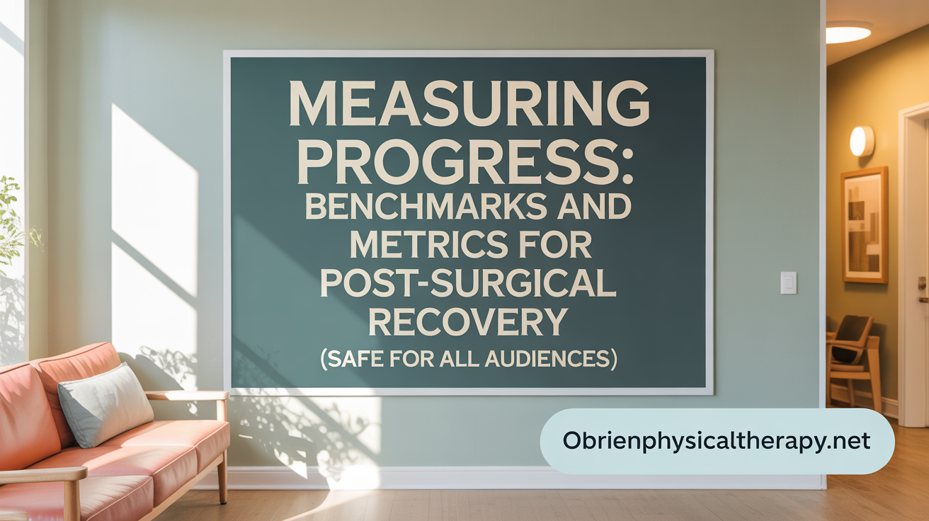 Measuring Progress: Benchmarks and Metrics for Post-Surgical Recovery