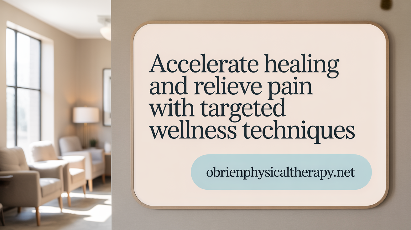 Accelerate Healing and Relieve Pain with Targeted Physical Therapy Techniques