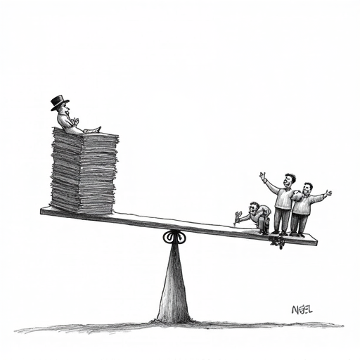 Reform UK proposes tax plan for non-doms single-panel cartoon