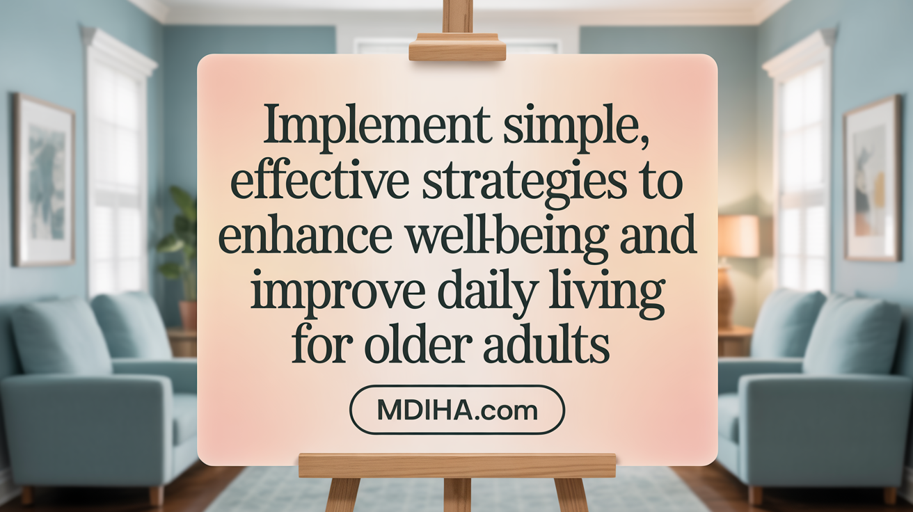 Implement simple, effective strategies to strengthen resilience and improve daily living for older adults.