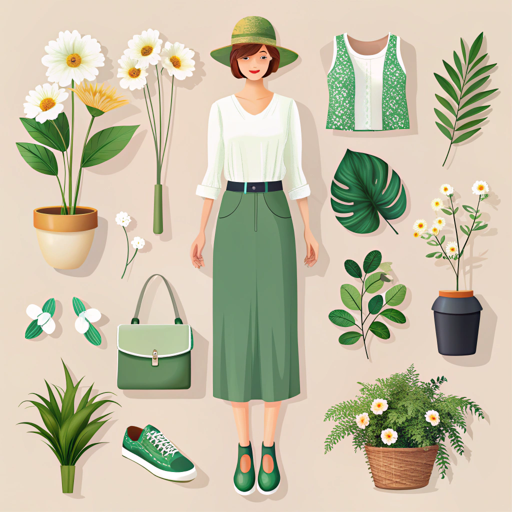 Minimalist Fashion Icon: Nature-Inspired Style
