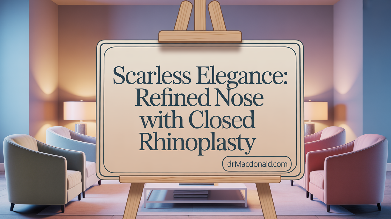 Scarless Elegance: Refined Nose with Closed Rhinoplasty