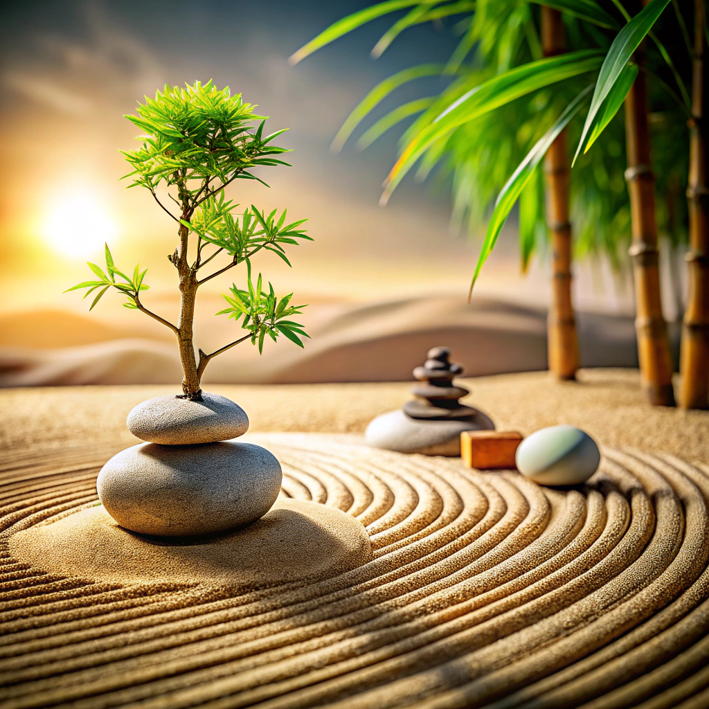 Serene Asian Zen Garden for Inner Harmony Serene Asian Zen Garden for Inner Harmony