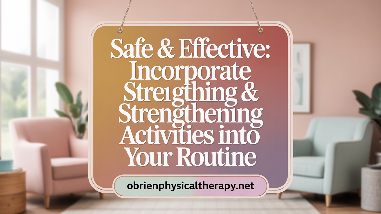 Safe & Effective: Incorporate Stretching & Strengthening into Your Routine