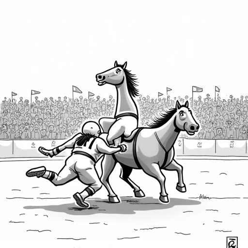 Colts Quarterback Anthony Richardson Injured Against Ravens single-panel cartoon