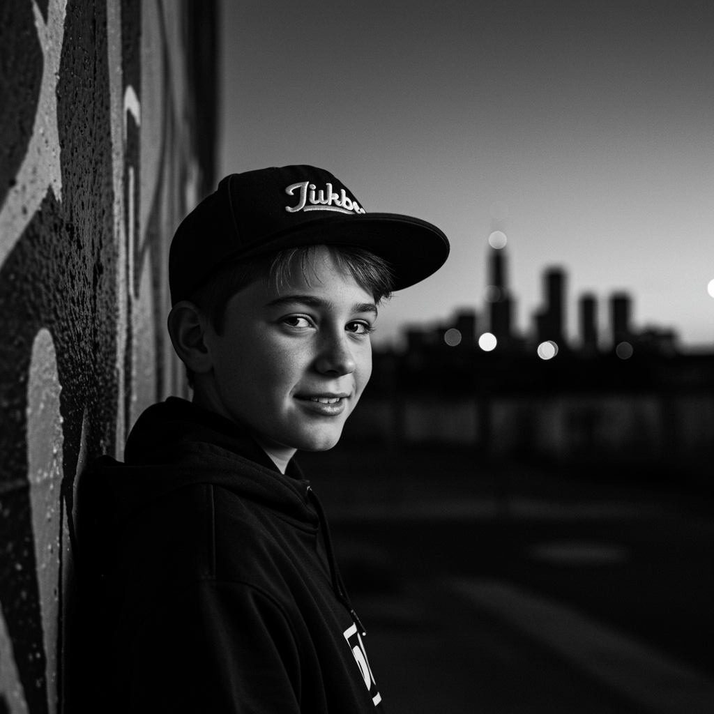 black and white pfp boy