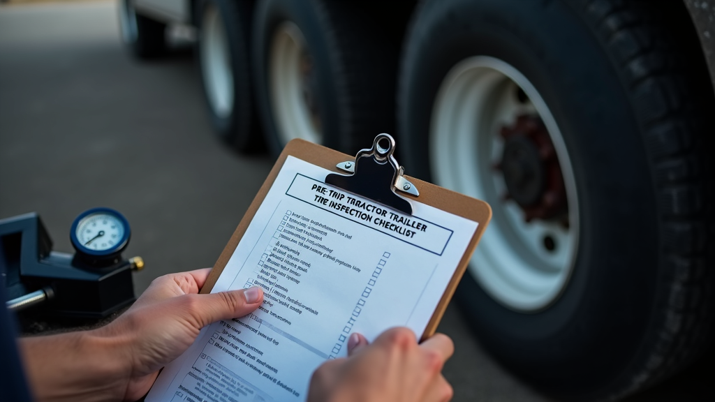 2. Checklist Kiểm Tra Lốp Xe Đầu Kéo Chi Tiết (Trước Mỗi Chuyến Đi)