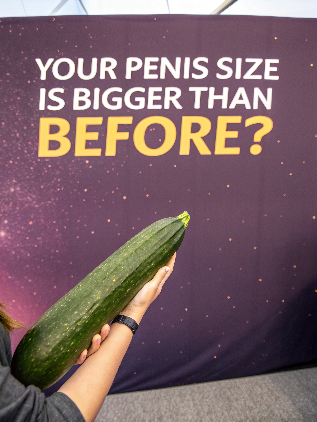 Your penis size is bigger than before?