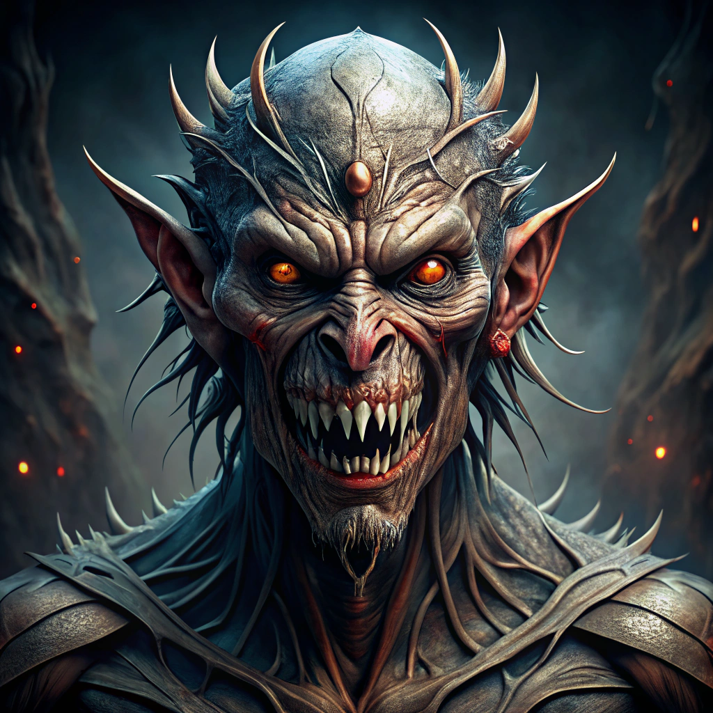 Grotesque Dark Fantasy Monster | Nightmarish Features Grotesque Dark Fantasy Monster | Nightmarish Features