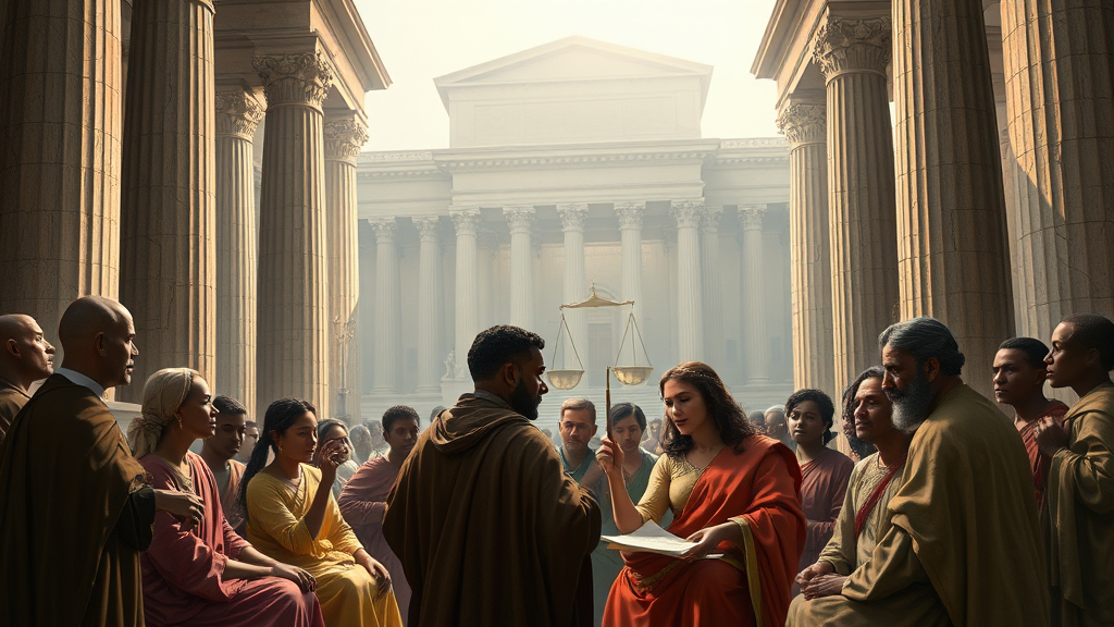 정의와 공의를 표현하는 미술작품