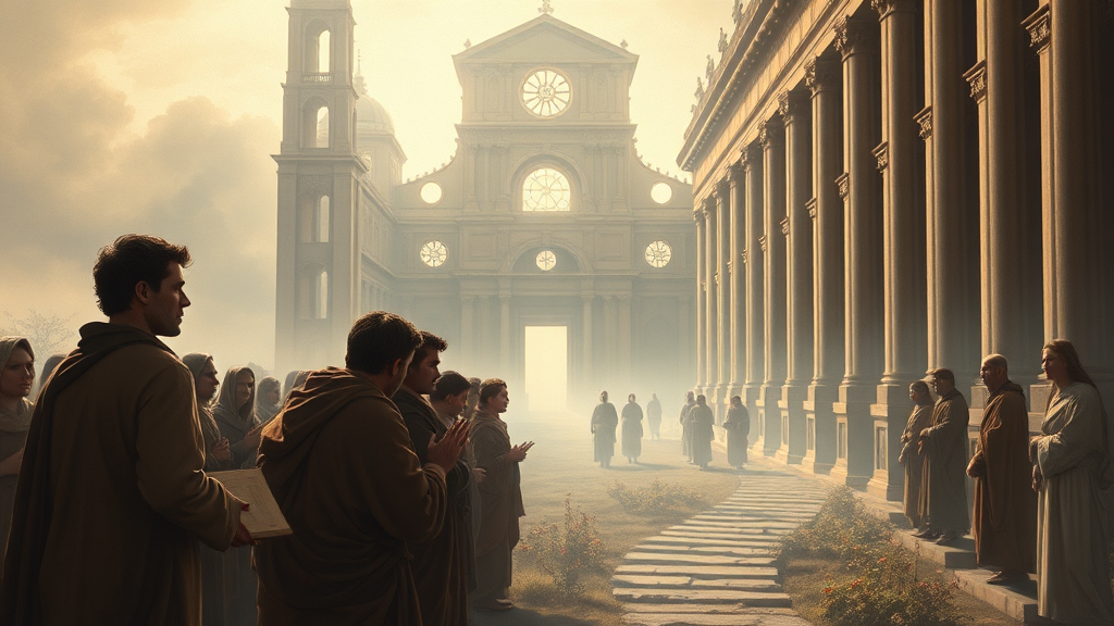 회개와 용서의 중요성을 상징하는 이미지