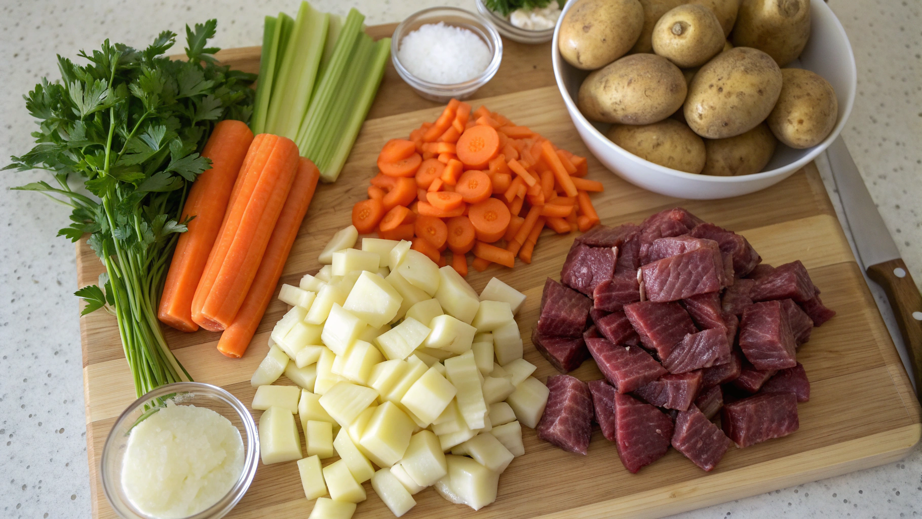 Image of ingredients for preisoep