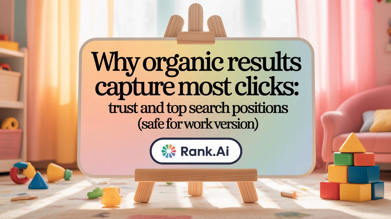 Why Organic Results Capture Most Clicks: Trust and Top Search Positions