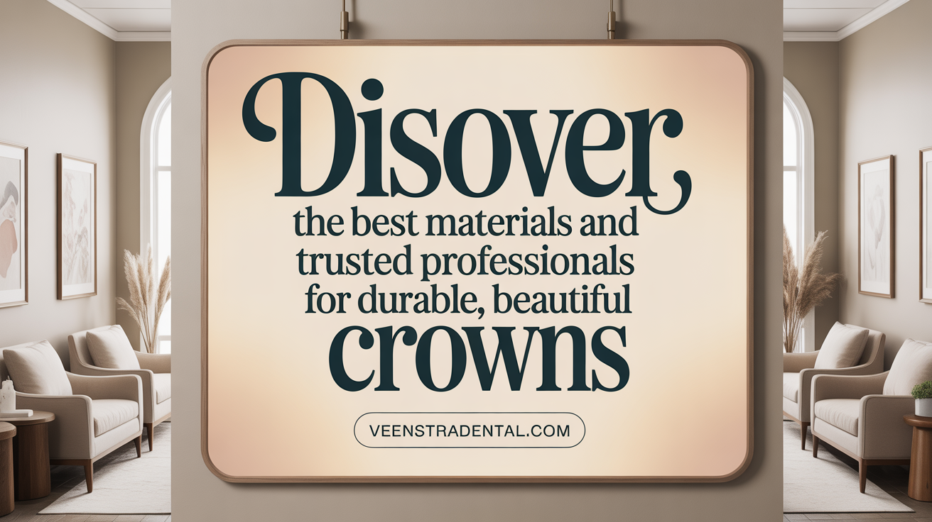 Discover the Best Materials and Trusted Professionals for Durable, Aesthetic Crowns