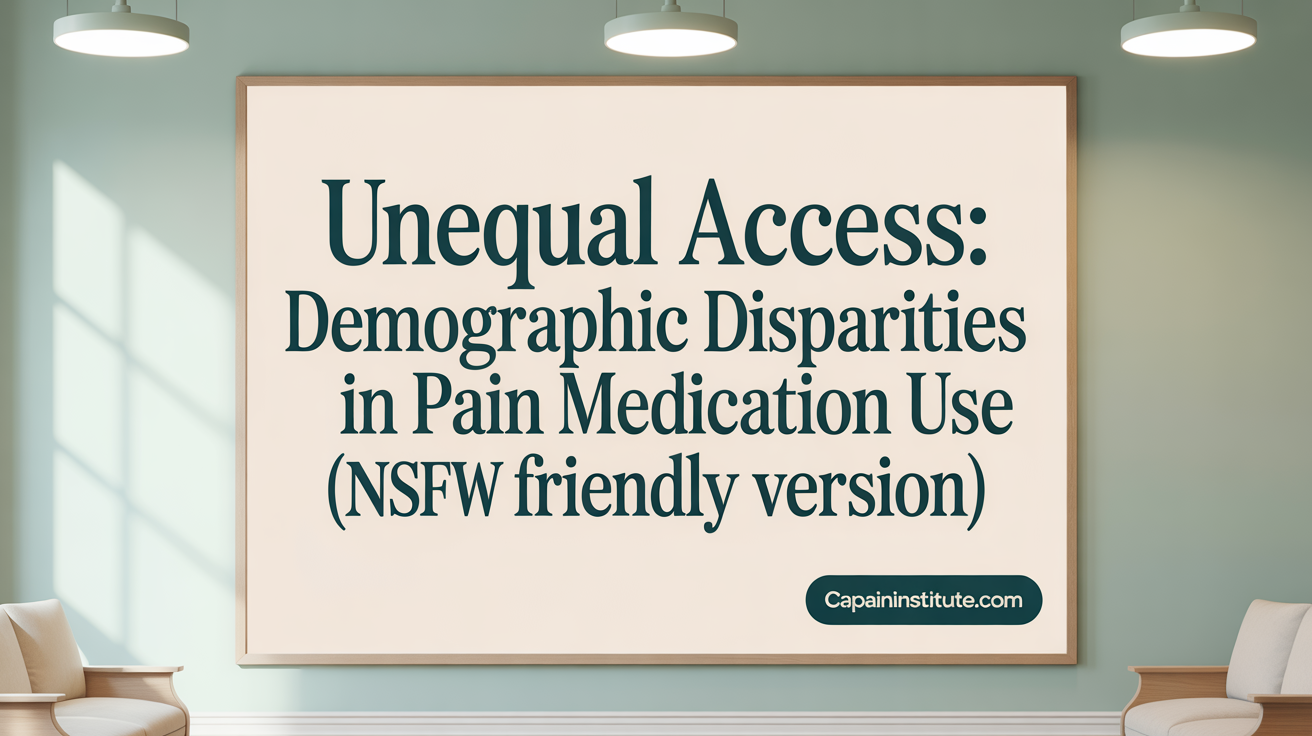Unequal Access: Demographic Disparities in Pain Medication Use