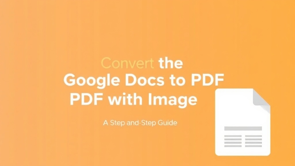 Featured image for: Effortlessly Convert Google Docs to PDF with Images: A Step-by-Step Guide
