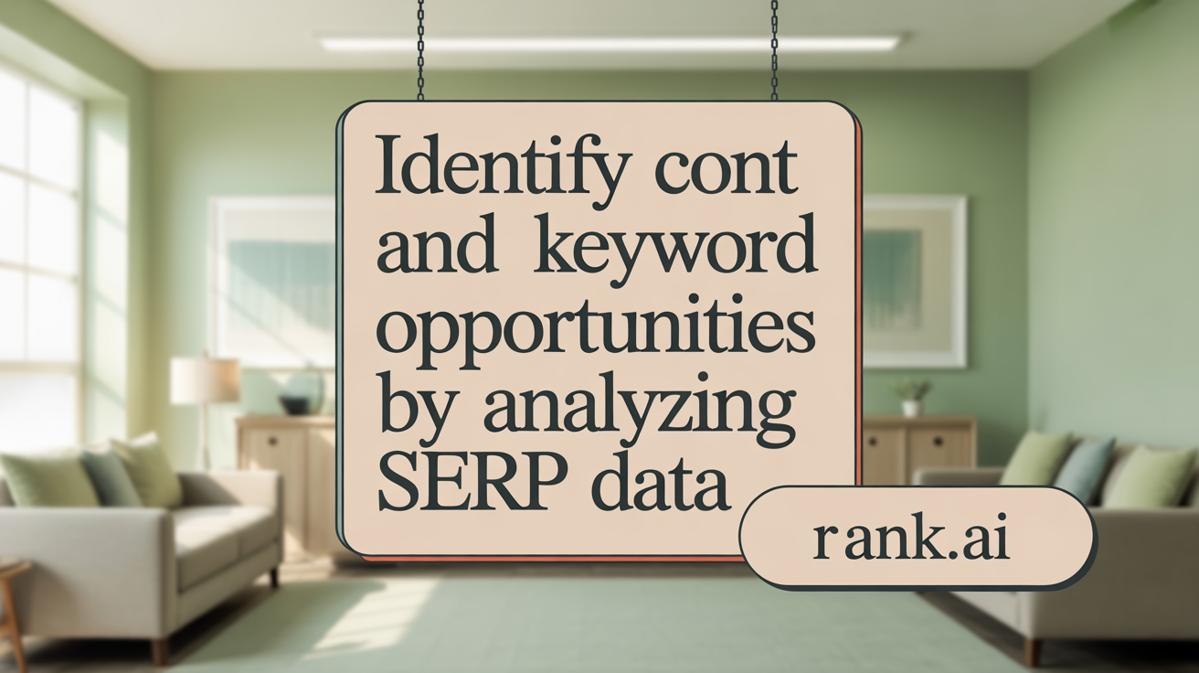 Identify Content and Keyword Opportunities by Analyzing SERP Data