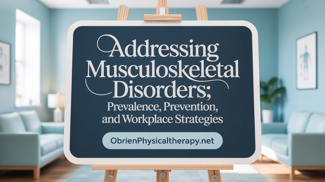 Addressing Musculoskeletal Disorders: Prevalence, Prevention, and Workplace Strategies