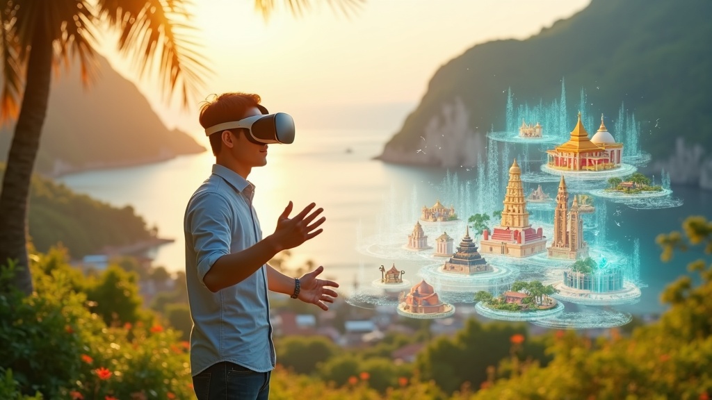 Paisaje natural de Vietnam capturado para la plataforma de turismo VR Vietnam.