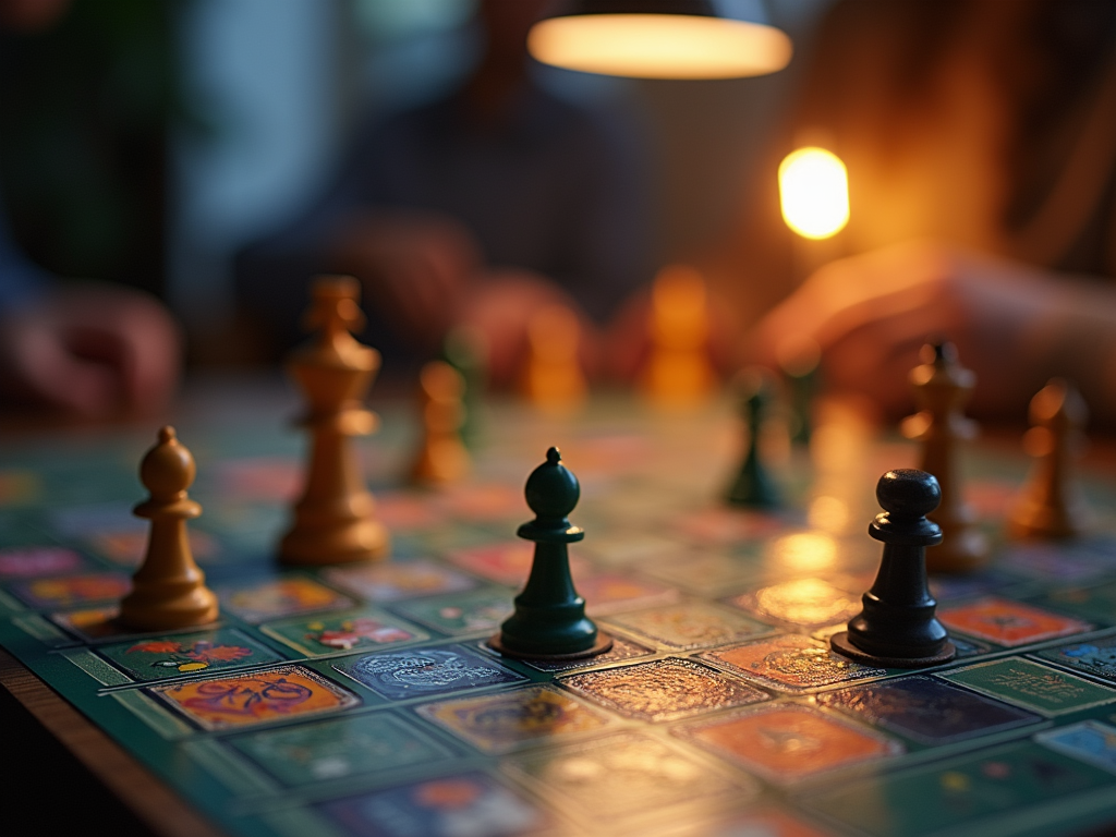People playing strategic board games