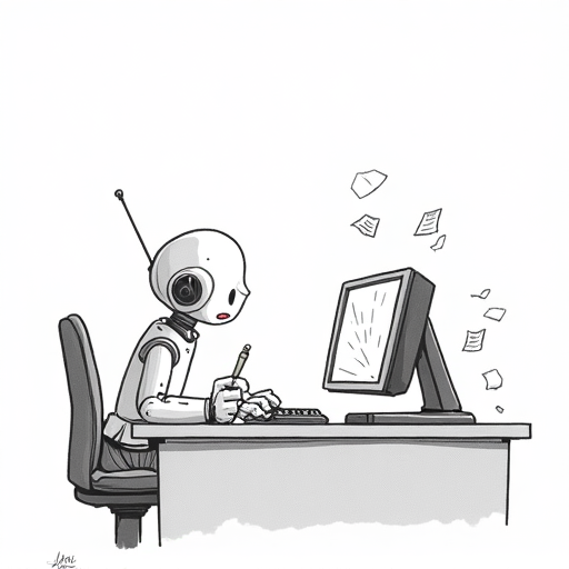Players Criticize AI Use in The Alters Game single-panel cartoon