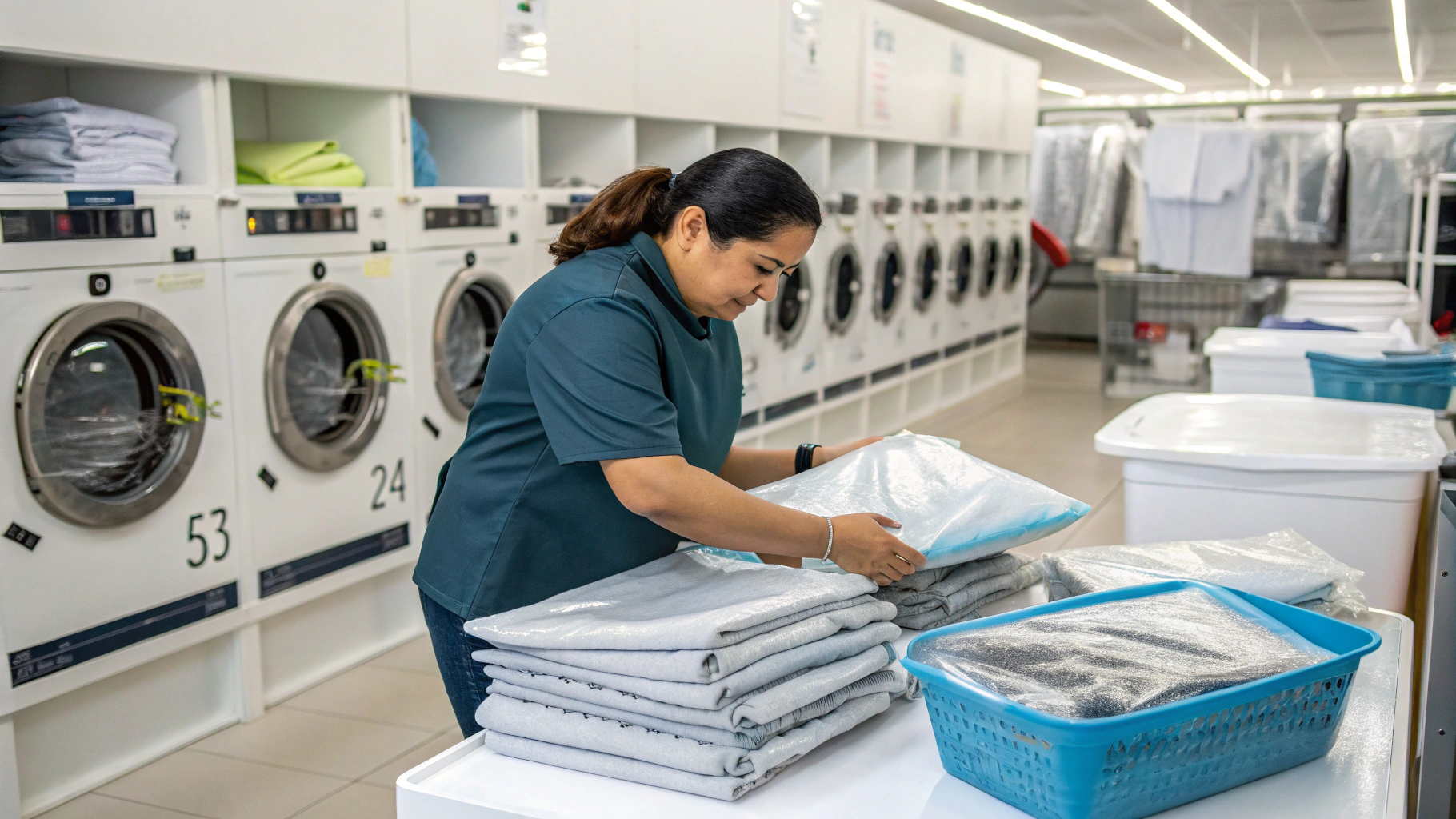 Quy trình gấp gọn và đóng gói quần áo tại Giặt Ủi Quận 1