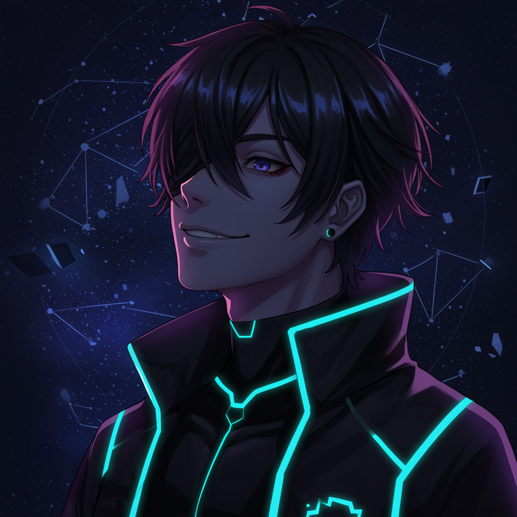 discord anime boy pfp black