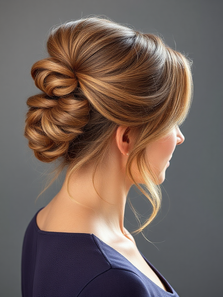 Half-Up, Half-Down Updo