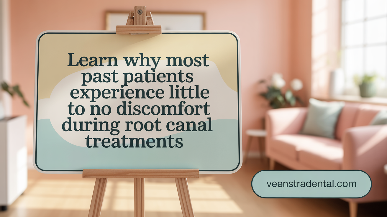 Learn why most patients experience little to no pain during root canal treatments