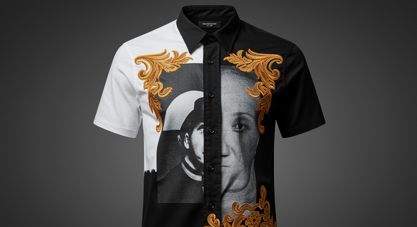 black dress shirt